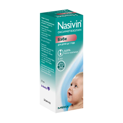 Nhỏ Mũi Nasivin 0.01% Nội Địa Nga, 10Ml (Cho Trẻ 0-1 Tuổi)