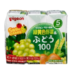 Nước Ép Trái Cây Pigeon, 3 Hộp X 125Ml (5M+)