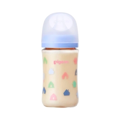 Bình Sữa Cổ Rộng Pigeon Nhựa PPSU Nội Địa Nhật, 160Ml Và 240Ml