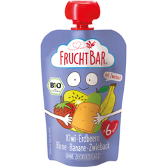 Trái Cây Nghiền Fruchtbar Kiwi, Chuối, Táo, Dâu, Bánh Quy 100G (6M+)
