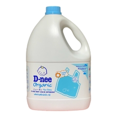 Nước Giặt Xả Cho Bé Dnee Organic Baby Newborn Thái, Màu Xanh 3L (0M+)