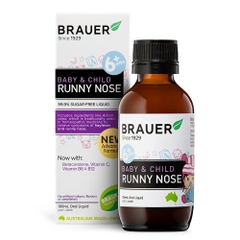 Siro Trị Sổ Mũi Brauer Runny Nose Baby & Child Nội Địa Úc, 100Ml (6M+)