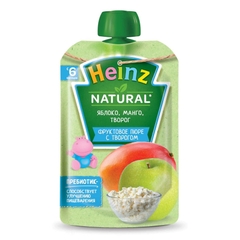 Trái Cây Nghiền Heinz Natural Nga Xoài, Táo, Phô Mai, 90G (6M+)