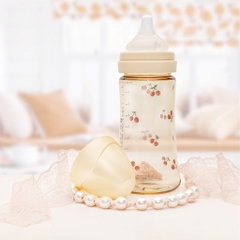 Bình Sữa Grosmimi PPSU Cherrish, 200Ml và 300Ml
