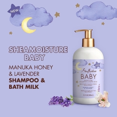 Dầu Tắm Gội Ban Đêm SheaMoisture Baby Mật Ong Manuka  & Lavender, 384ML