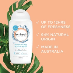 Dung Dịch Vệ Sinh Phụ Nữ Femfresh Deodorising Wash Úc, 250ml