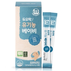 Men Vi Sinh Duolac Organic Xanh Than nội địa Hàn Quốc, 30 Gói (0-24M)