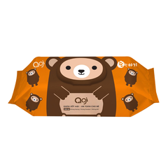 Khăn Ướt Agi 100 Tờ Không Mùi (Gấu Nâu) 0M+
