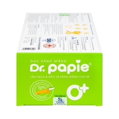 Gạc răng miệng Dr.Papie làm sạch và bảo vệ răng miệng cho bé (30 gói)