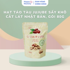 Hạt Táo Tàu Jujube Sấy Khô Cắt Lát Nhật Bản, Gói 80G