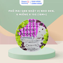 Phô Mai QBB Nhật Vị Nho Đen, 6 Miếng X 15G (18M+)