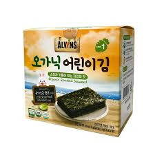 Rong biển hữu cơ tách muối cho bé Alvins (15g) 6M+