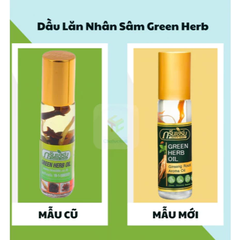 Dầu Lăn Thảo Dược Nhân Sâm Green Herb Oil Thái Lan 8ml
