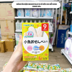 Bánh ăn dặm  Beanstalk vị cá mòi 20g bổ sung canxi 9m+