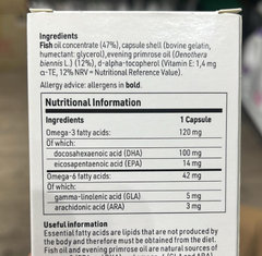 Dầu Cá Bổ Sung DHA, Omega 3-6 Equazen Baby, 30 Viên (6M-3Y)