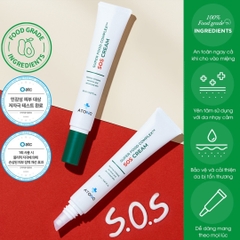 Kem Phục Hồi Chuyên Biệt SOS Cream Atono2 hỗ trợ chàm, kích ứng, đỏ mẩn, 20ml (0M+)