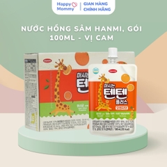Nước hồng sâm Hanmi, gói 100ml - vị Cam