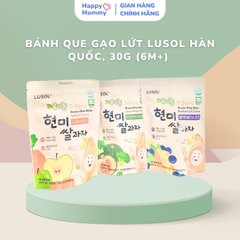 Bánh que gạo lứt Lusol Hàn Quốc, 30g (6M+) - vị Phô Mai, Việt Quất
