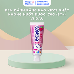 Kem Đánh Răng Kao Kid's Nhật Không Nuốt Được, 70G (3Y+)