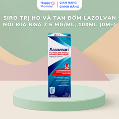 Siro Trị Ho Và Tan Đờm Lazolvan Nội Địa Nga 7.5 mg/ml, 100ml (0M+)