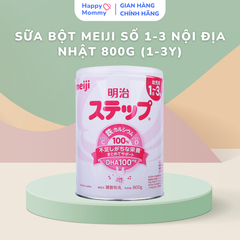 Sữa Bột Meiji Số 1-3 Nội Địa Nhật, 800G (1-3Y) MẪU MỚI KHÔNG THÌA