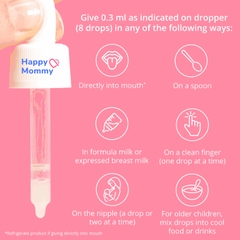 Men Vi Sinh Optibac Baby Drops Anh Màu Hồng Dạng Nhỏ Giọt, 30 Lần (0-3Y)