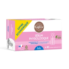 Nước Muối Sinh Lý Gifrer Pháp Màu Hồng, Hộp 40 Ống x 5ML