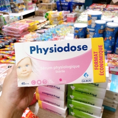 Nước Muối Sinh Lý Physiodose Pháp Màu Hồng, Hộp 40 Ống, 5ml (0M+)