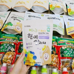 Bánh que gạo lứt Lusol Hàn Quốc, 30g (6M+) - vị Bí Đỏ, Súp Lơ