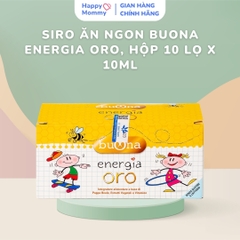 Siro Ăn Ngon Buona Energia Oro, Hộp 10 Lọ x 10ml