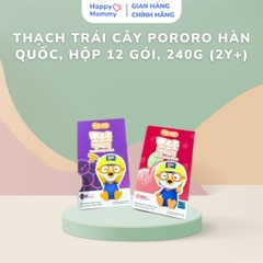 Thạch trái cây Pororo Hàn Quốc, Hộp 12 gói, 240g (2Y+)