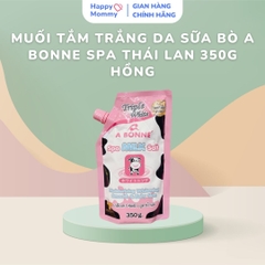 tặng Muối tắm trắng da sữa bò A Bonne Spa Thái Lan 350g hồng