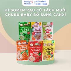 Mì Somen rau củ tách muối CHURU BABY bổ sung canxi cho bé ăn dặm từ 5 tháng 100g