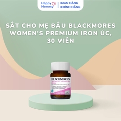 Sắt Cho Mẹ Bầu Blackmores Women's Premium Iron Úc, 30 Viên