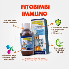 Siro Tăng Đề Kháng, Miễn Dịch Cho Bé FitoBimbi Immuno Ý 200ml