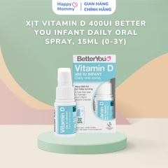 Xịt Vitamin D 400UI Better You Infant Daily Oral Spray, 15ml (0-3Y)