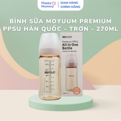 Bình Sữa Moyuum Premium PPSU Hàn Quốc, 270ml - TRƠN