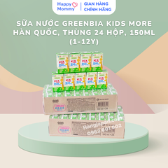 Sữa nước Greenbia Hikid Hàn Quốc, THÙNG 24 hộp, 150ml (1-12Y)