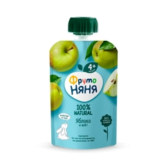 Trái Cây Nghiền Frutonyanya Nga Vị Táo Xanh, 90G (4M+)
