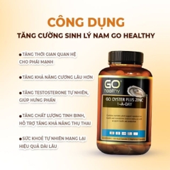 Viên Uống Tinh Chất Hàu GO Healthy Oyster Plus Zinc 1-A-Day Úc, 120 Viên