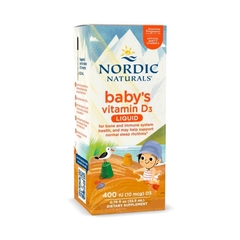 Vitamin D3 Dạng Nước Nordic Naturals Baby's Vitamin D3 400U.I, 22.5ML (0-12M)