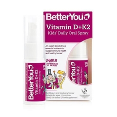 Vitamin D + K2 Dạng Xịt Better You, Hàng Anh, 15ML (1Y+)