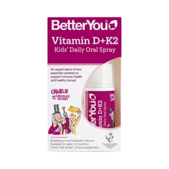 Vitamin D + K2 Dạng Xịt Better You, Hàng Anh, 15ML (1Y+)