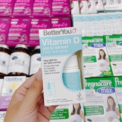 Xịt Vitamin D 400UI Better You Infant Daily Oral Spray, 15ml (0-3Y)
