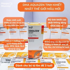 Dầu Cá Bổ Sung DHA, Omega 3-6 Equazen Baby, 30 Viên (6M-3Y)