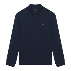 Áo Polo Tommy Hilfiger M L/S Liquid Cotton Reg / Navy