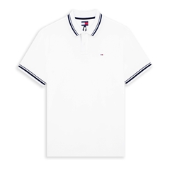 Áo Polo Tommy Jeans Tjm Reg Tipped EXT / White
