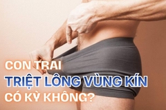 Con trai triệt lông vùng kín có kỳ không?