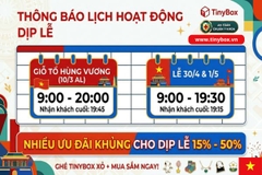 LỄ ĐẾN TƯNG BỪNG - XỎ ĐẸP HẾT MỨC CÙNG TINYBOX