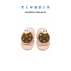 Dép kẹo M&M / Dép lông màu hồng